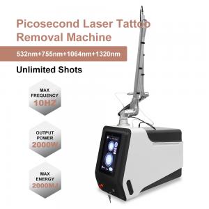 China 1-2000mJ  Q Switch Laser Tattoo Removal Machine 2000W Freckle Removal Machine supplier