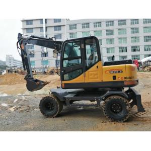 Xinyuan XY75W Used Excavator Equipment , 7T Used Wheeled Excavator