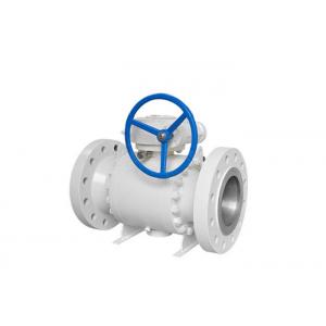China Forged Body Trunnion Mounted Ball Valve Corrosion Resistant With Gear Operated supplier