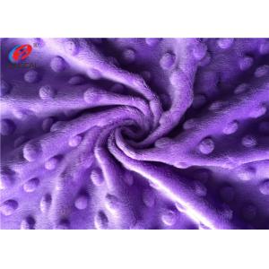 China 2mm Super Soft Minky Dot Polyester Bubble Fabric Minky Plush Fabric supplier