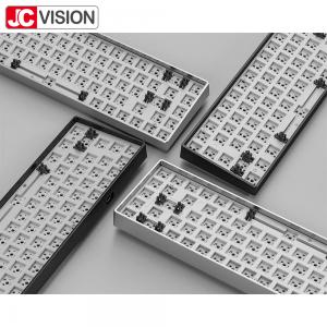 China Customized Style Aluminum 68 Keys Mechanical Keyboard Case Kit RGB LED Backlit supplier