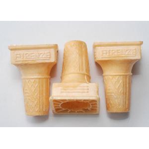 China Square Shape Wafer Cones / Flat Bottom Ice Cream Cones Eco - Friendly supplier