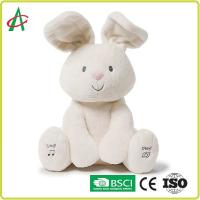 China Children Educational 30cm Musical Plush Toys Rabbit Stuffed Bunny on sale