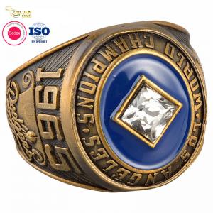 Baseball World Champion Ring , Soft Enamel Custom Diamond Championship Ring