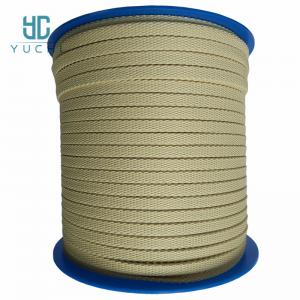 China Aramid fiber Kevlar braided rope high temperature wear-resistant and cut-resistant glass tempering furnace roller rope supplier