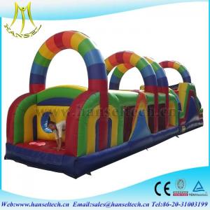 China Hansel spiral slide,obstacle sport game for children amusement equipment supplier