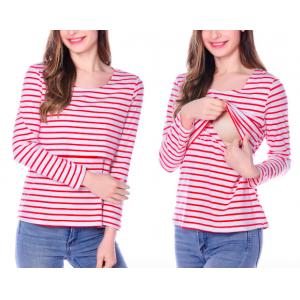 China Long Sleeve pregnant women casual feeding for maternity clothes supplier