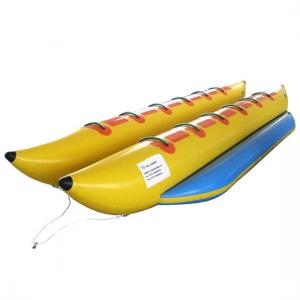 China Floating Inflatable Water Toys , PVC Inflatable Water Boat with 12 Seats supplier