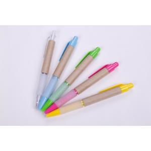 OEM custom design of promotional recycled pen with Rubber Grip paper pen