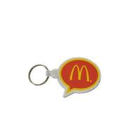 China Vintage McDonalds Golden Arches Rubber Keychain Silicone Rubber Keychain on sale