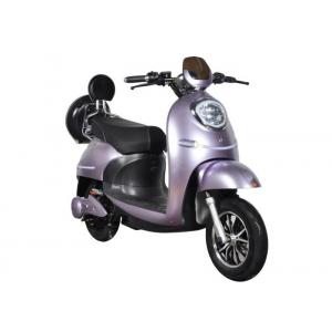 Fast Charging Electric Motorcycle Scooter 55 Km / H Max Speed High Safety Purple