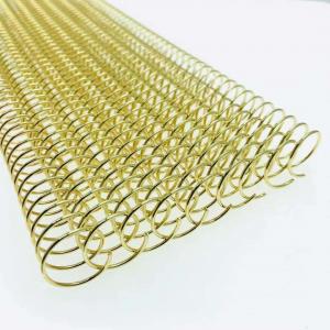 Electroplated 1" 46 Tooth Metal Spiral Coil Binding Supplies For Books