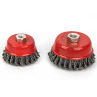 China Abrasive Tools Twist Knot 65mm 100mm Crimped Wire Cup Brush on sale