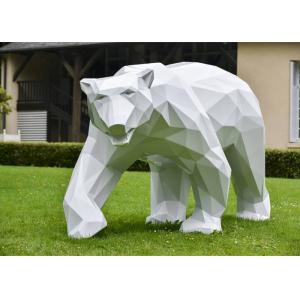 China Large Bear Outdoor Fiberglass Sculpture For Building / Public Decoration supplier