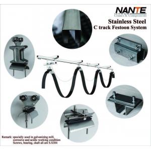 Electrification Mobile Crane Parts C Track Cable Trolley  Festoon System