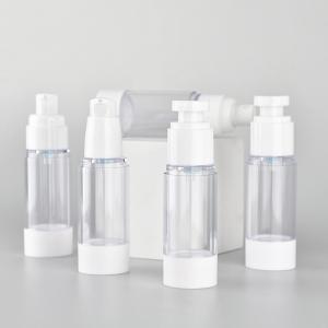China Clear Airless Pump Spray Bottle , Clear Vacuum Pump Bottle Cosmetic supplier