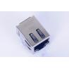 LEDs 0813-1X1T-57-F 無しの PoE 1X1 磁気 RJ45 ジャックのタブ RoHS