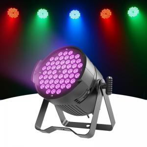China Professional Stage LED Light 54*3W RGBW DMX Par Lighting with Sound Activation IP20 supplier