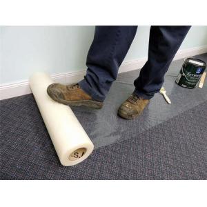 150 Micron 24'' 300' Plastic Sheet Carpet Protector House Renovation Rug Protection