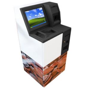 China High Definition Multi Function Kiosk Automation Coins Collection Counter supplier