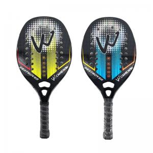 3K Carbon Fiber Rough Face Beach Tennis Racket Professional Padel Tennis Racquet