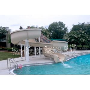 China Professional Cheap Small Water Slides Pool Fiberglass Slide supplier