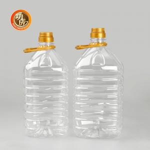 Food Grade Cylinder Plastic Condiment Bottles Screw On Lid For Seasonings / Condiments