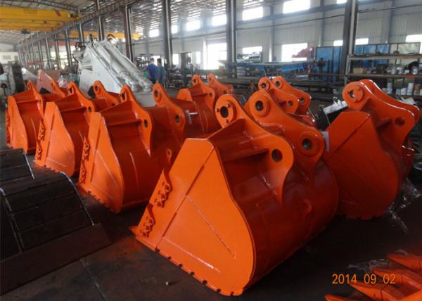 V Shaped Kubota Excavator Bucket Ditch Cleaning Durable With Side Protective