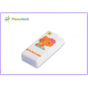 PVC 2D Rectangle Cartoon USB Flash Drive , Pen Drive Memory Card