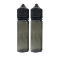 China 50 ml Squeezable Liquid PET Dropper Bottle With Black Or White Lid/Cap on sale