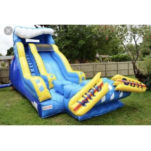 China Giant Blow Up Water Slide / Children'S Inflatable Slides Easy Storage supplier