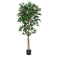 China 160cm Artificial Potted Floor Plants Green Ficus Bonsai Office Decor on sale