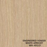 China Man Made Apricot Wood Veneer X0113 Customized Length 3050mm Squarter Cut Straight Grain For Fancy Plywood China Makes on sale