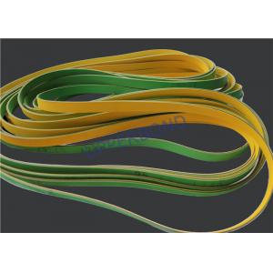 China MK9 Tobacco Machinery Spare Parts Flat Power Transmission Belts Green Yellow supplier
