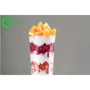 Highly Transparent Clear Plastic Cups With Lids No Deformation Food Grade