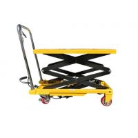 China 4 Wheels Hydraulic Lift Table Cart 1500kg Mobile Hydraulic Lift Platform Trolley on sale