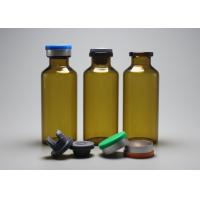 China 30ml Brown Tubular Glass Vial Bottle With Lid For Injection on sale