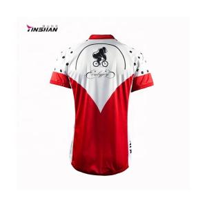 Sustainable Red Dry Fit Short Sports Polyester Sublimated Printing Custom T Shirt