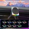 China High-End Metal Magnetic Car Mount 9-Color RGB Light Effect Ultra-Thin Design One-Hand Operation Fast Charging wholesale