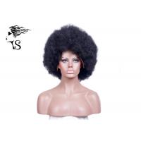 China Tight Afro Kinky Curly Full Lace Human Hair Wigs Short Black Wigs Heavy Density on sale