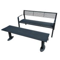 China ODM Outdoor Metal Benches Leisure Ways Black Cast Aluminum Bench on sale