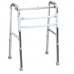China 915L Aluminum Mobility Walking Aids Rehabilitation Collapsible Walker For Handicapped Person supplier