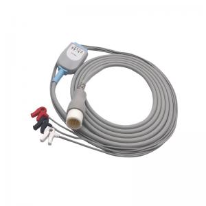 HP TPU 12pin 3 Lead Ecg Cable With Neonate Clamp Clip