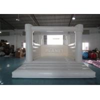 China Outdoor Jumping Bouncer Inflatable Wedding Bouncy Castle White Bounce House For Adults And Kids on sale