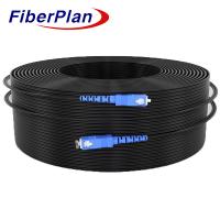China Fiberplan Drop Cable Patch Cord LC SC FC ST DIN UPC/APC SM G652D Fiber 3m To 1000m on sale