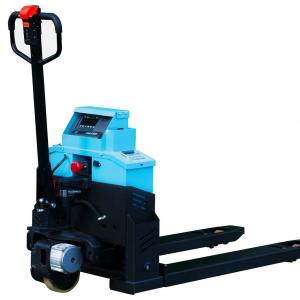 Industrial Electric Pallet Truck With Weighing Scale Load 2 Tons