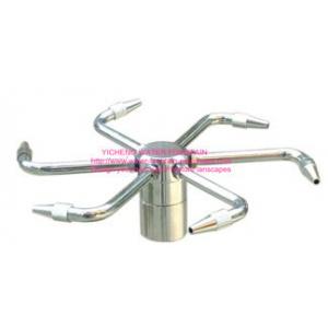 Stainless Steel Water Fountain Nozzles , Rotating Fountain Nozzle Heads With 6 Arms