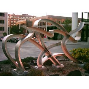 China Modern Hand Made Art Stainless Steel Metal Sculpture Landscaping Decoration wholesale