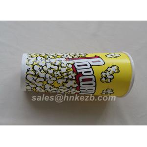 China Unfolded 380ml Disposable Ice Cream Paper Cups With Logo Printed 90 * 60 * 110mm supplier