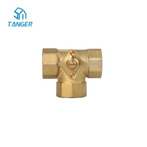 China 3/4 Motorized Ball Valve Actuator In HVAC System Three Way Brass Matching supplier